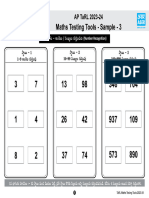 TaRL - 2023 Maths Sample 3 Paper