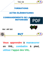 TAC 04A Formations, Actes Élémentaires Et Commandement de La Section Motorisée