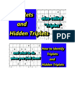 8 - Triplets (A.k.a Triples) and Hidden Triplets Explained - A Sudoku - Full-HD