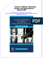 Full Download Book Cyclic Plasticity of Metals Modeling Fundamentals and Applications PDF