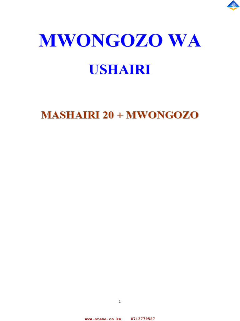 Kiswahili Ushairi Revision | PDF