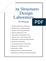10- Data Structures Design Lab Manual