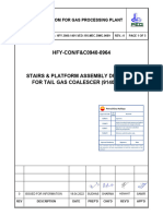 HFY-3800-1401-VED-195-MEC-DWG-0009 - 0 - Stairs & Platform Assembly Drawings For Tail Gas Coalescer (91401-V-19) - Code-A PEG