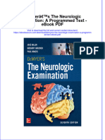 Full Download Book Demyers The Neurologic Examination A Programmed Text PDF