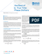 True Time Delays and Phase Shifters