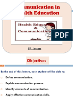 3-Communication in Health Education