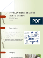 Habits and Characteristics of Strong Ethical Leaders
