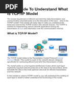 TCP:IP Reference Model