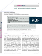 Experimental Physiology - 2016 - Lundby - Does Altitude Training Increase Exercise Performance in Elite Athletes