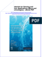 Full download book Nanomaterials For Sensing And Optoelectronic Applications Micro And Nano Technologies Pdf pdf