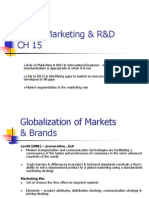 Global Marketing & R&D CH 15
