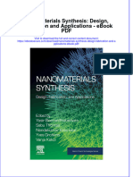 Full download book Nanomaterials Synthesis Design Fabrication And Applications Pdf pdf