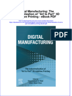 Full download book Digital Manufacturing The Industrialization Of Art To Part 3D Additive Printing Pdf pdf