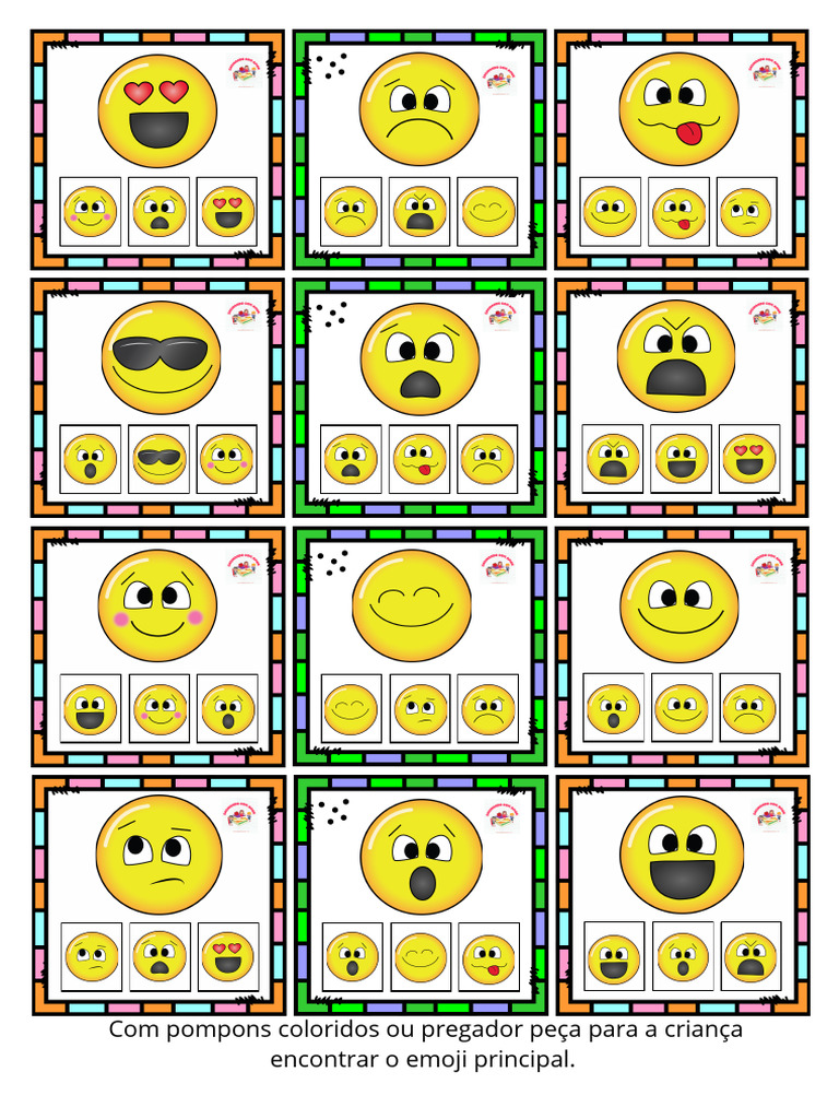 Jogo Das Emocoes Osfhyx | Download grátis PDF | Emoções
