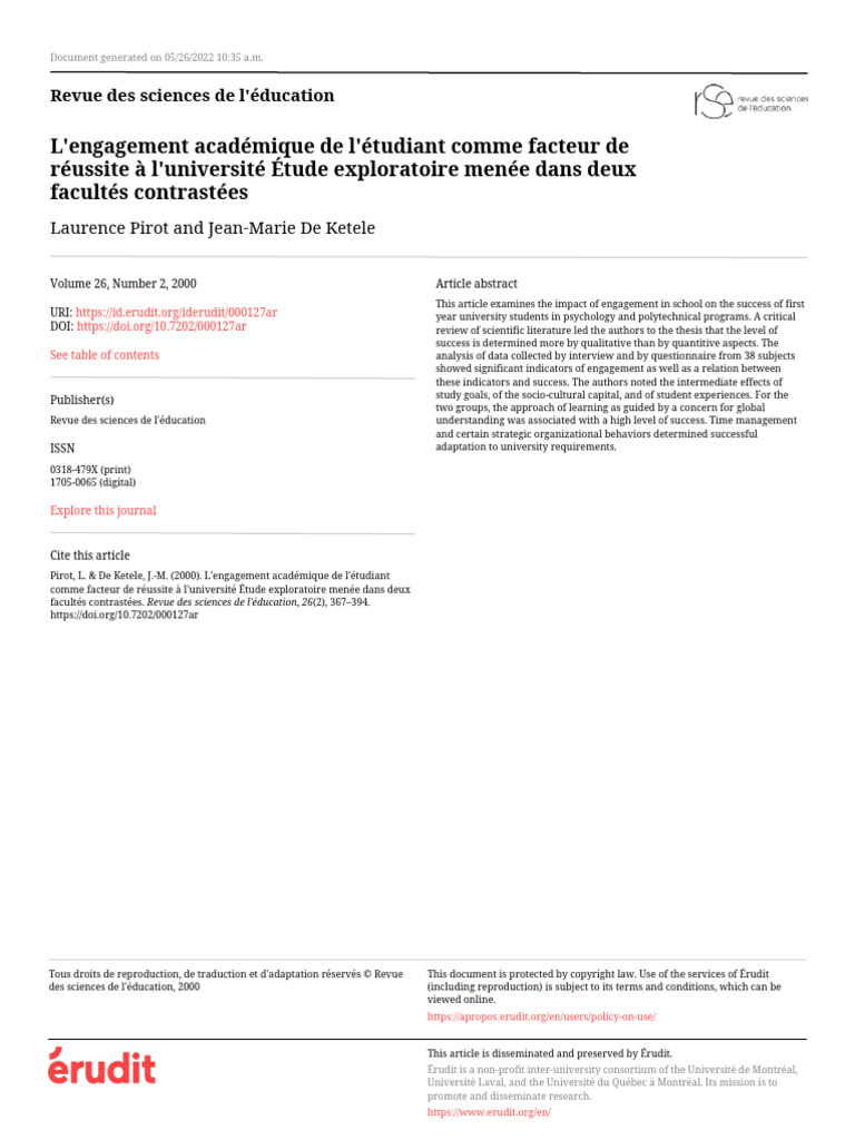 Analyse Problematique Pdf Psychology