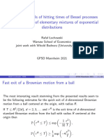 Moments and Tails of Hitting Times of Bessel Processes and Convolutions of Elementary Mixtures of Exponential Distributions