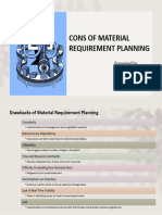 Cons of MRP in Operations Management