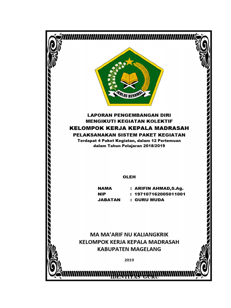 Laporan Pengembangan Diri Guru K3M | PDF | Karier & Perkembangan