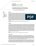 SciELO - Brasil - Por uma epistemologia sem fronteiras Por uma epistemologia sem fronteiras