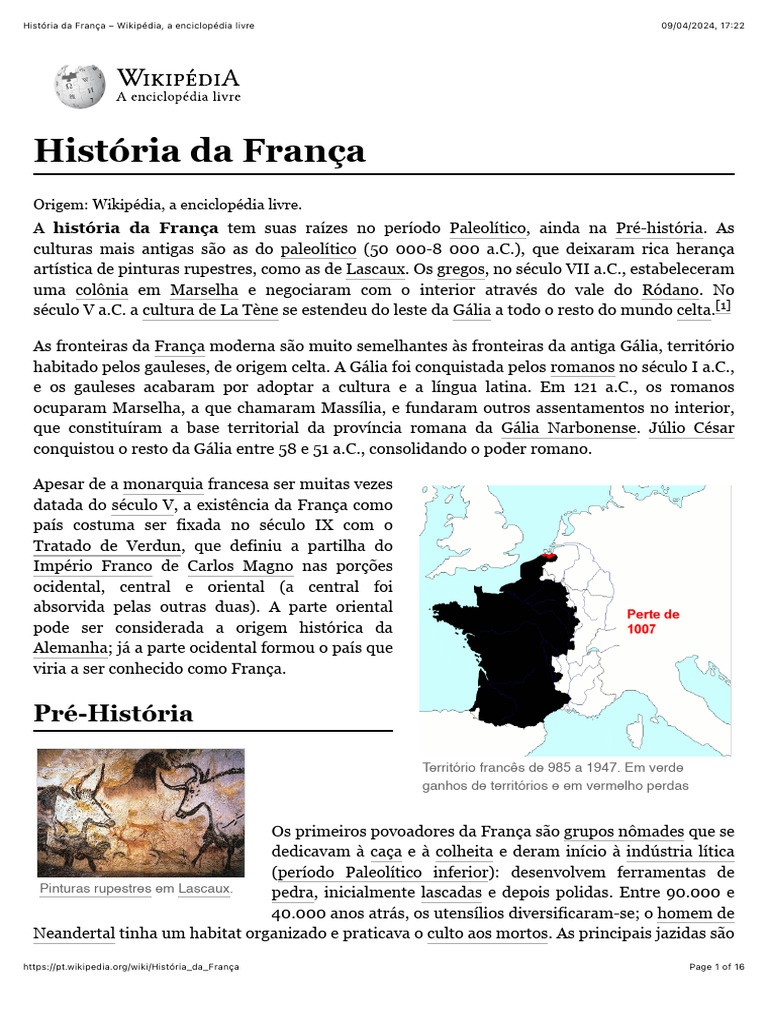História Da França - Wikipédia, A Enciclopédia Livre | PDF | França ...