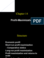 Lecture 14 Profit Maximization