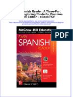 Full Download Book Easy Spanish Reader A Three Part Text For Beginning Students Premium Fourth Edition PDF