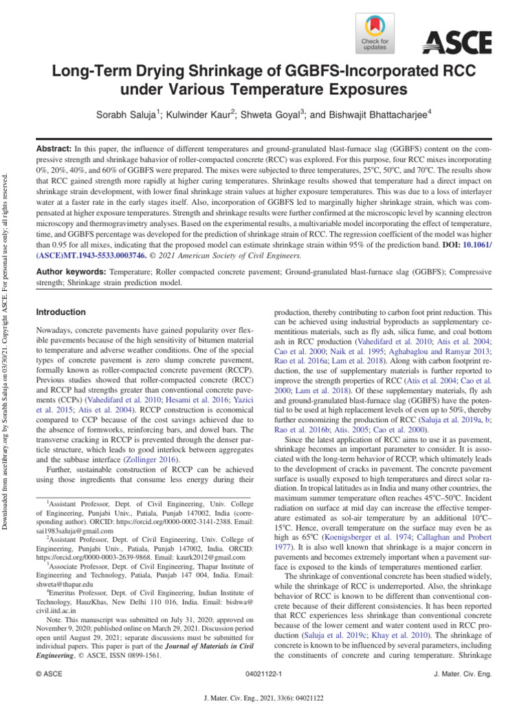 Asce 2021 Download Free Pdf Concrete Road Surface