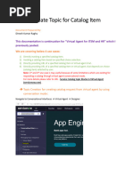 Virtual Agent - Create Topic For Catalog Item