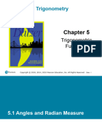 5.1 Angles and Radian Measure.