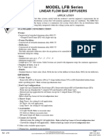 Model LFB Series: Linear Flow Bar Diffusers