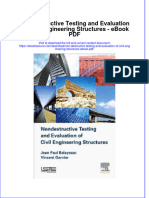 Full download book Non Destructive Testing And Evaluation Of Civil Engineering Structures Pdf pdf