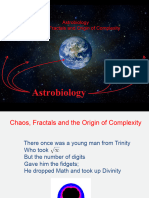 ASTROBIOLOGY - Self Organization. Chaos and Fractals