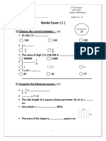 2022 Math Models Grade 3 Second Term en