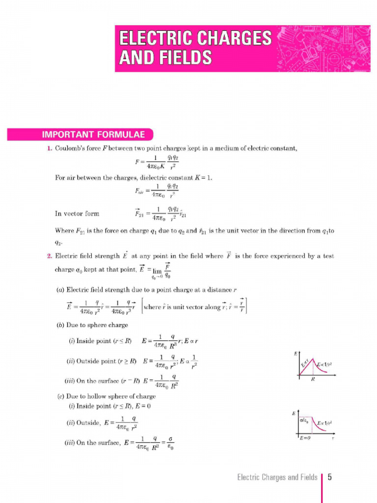 Electric Charges and Fields | PDF