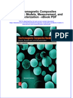 Full Download Book Electromagnetic Composites Handbook Models Measurement and Characterization PDF