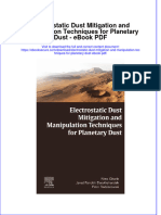 Full download book Electrostatic Dust Mitigation And Manipulation Techniques For Planetary Dust Pdf pdf