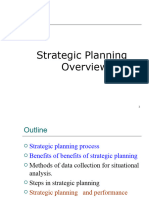 3.  Strategic planning overview