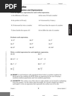 Glencoe Algebra Practice Ws