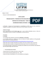 Edital Mestrado UFPR Contabilidade