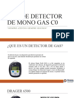 Uso de Detector de Monogas Drager 6500