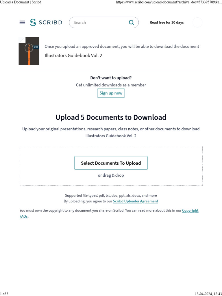 Upload A Document Scribd3 | PDF | Scribd | Internet