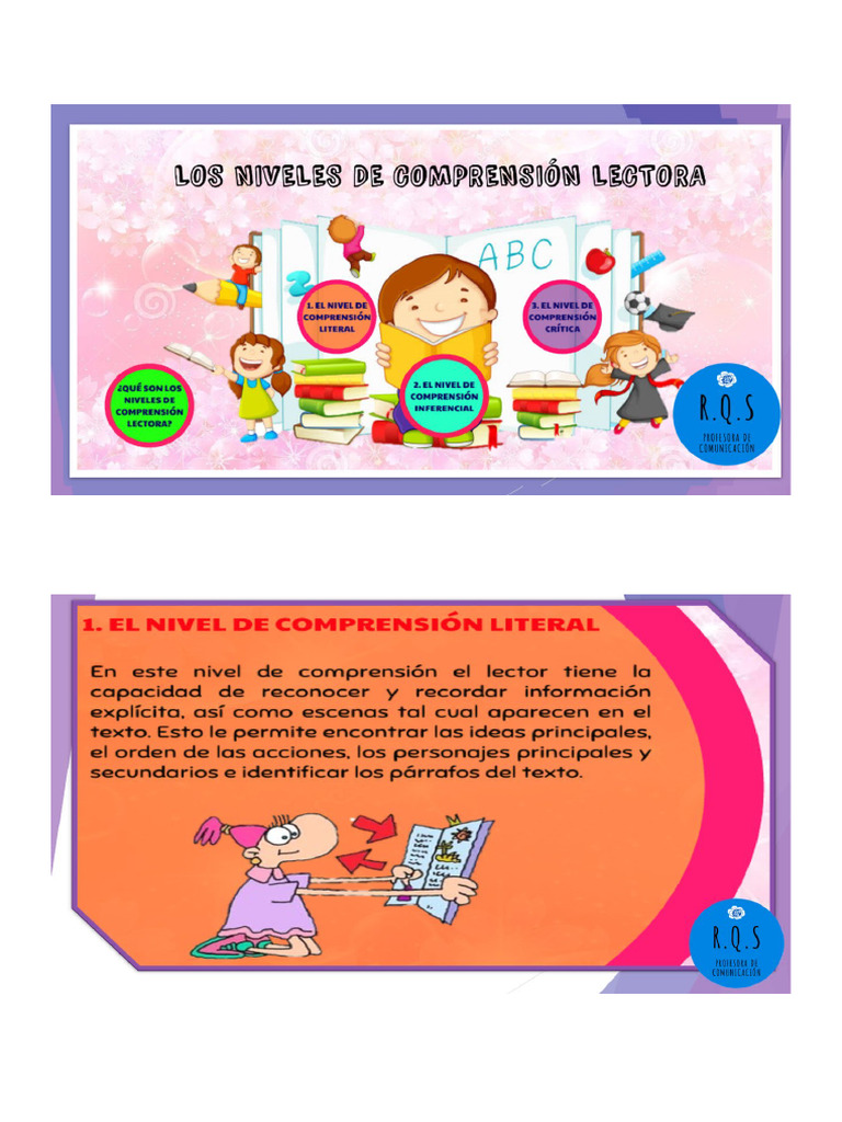 Niveles de La Comprension Lectora - Archivo 4to 2024 | PDF