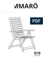 Naemmaroe Krzeslo Z Regulowanym Oparciem Ogr Skladany Bejca Jasnobrazowa - AA 2316118 3 2