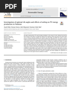 Investigation of Optimal Tilt Angles and Effects of Soiling