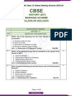 CBSE Class 12 History Marking Scheme 2023 24