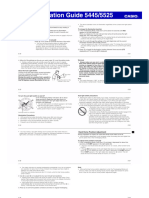 Operation Guide 5445 - 5525 - Casio G-Shock GAS-100B-7A Manual