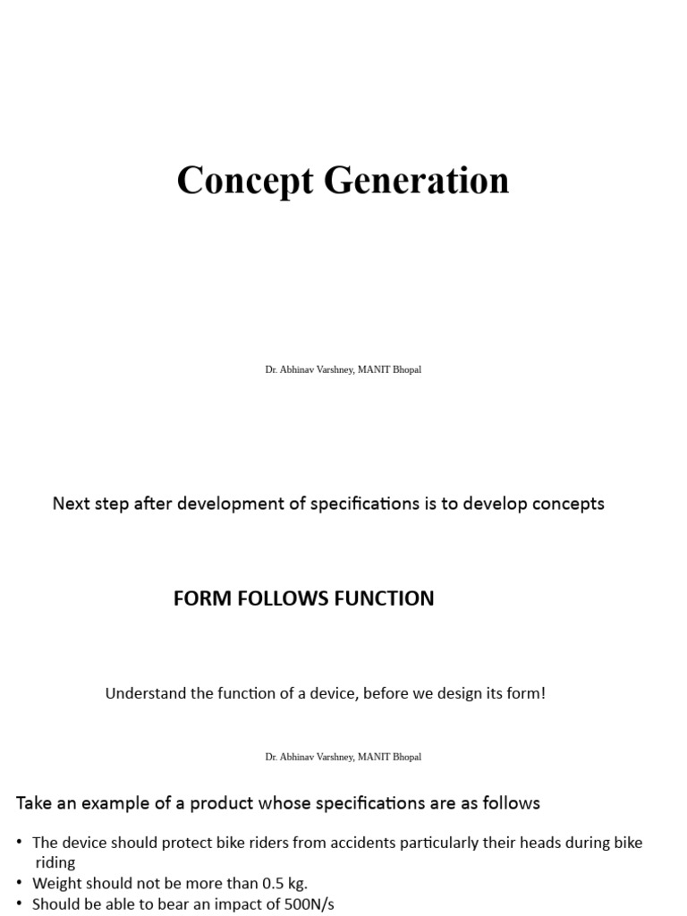 Concept Generation Techniques in Design | PDF | Design Thinking ...