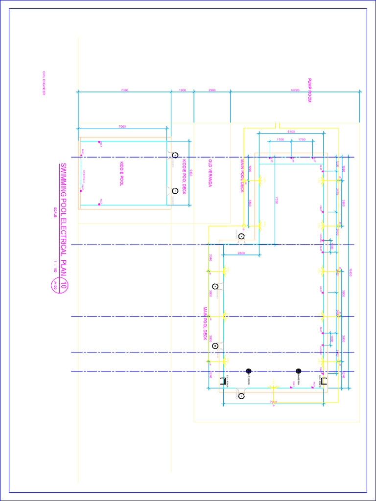 Electrical Layout Swimming Pool | PDF