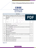 CBSE Class 12 Geography Marking Scheme 2023 24