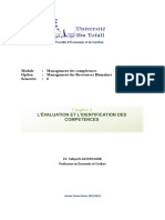 Chapitre 2 L'ÉVALUATION ET L'IDENTIFICATION DES COMPETENCES